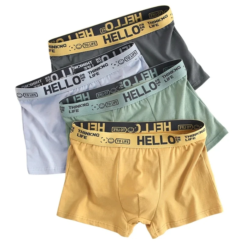 10Pcs/Men\'s Underwear Fashion Underwear High Stretch Boxer Shorts Breathable Soft Men\'s Shorts Comfortable Plus SizeL-4XL