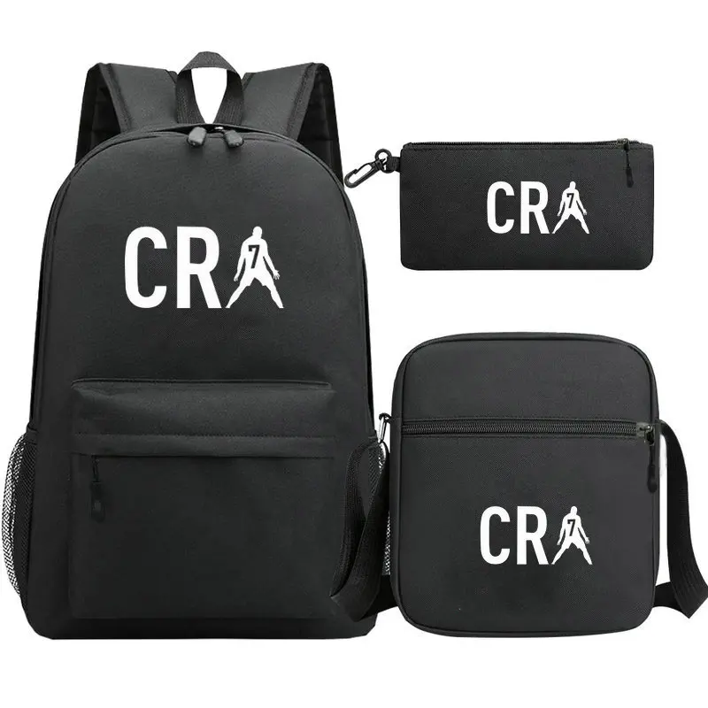 CR7 Backpack Printing School Bags for Teenage Girls Boys College Schoolbag High Student Nylon Laptop Mochilas