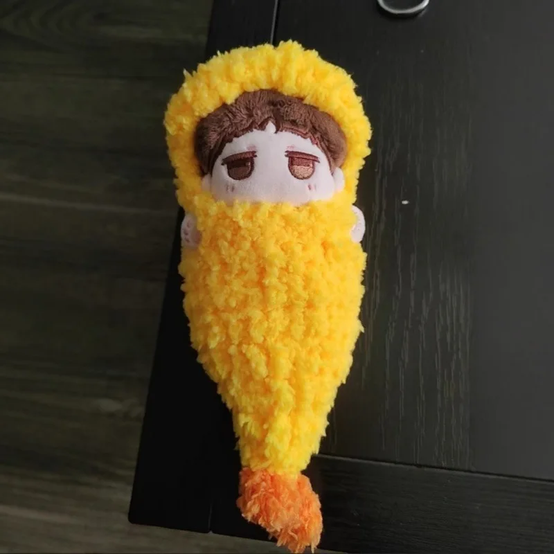 5/10/15/20cm Tempura Fried Shrimp Doll Costume Fun Cute Dress-Up Outfit Compatible with Standing and Sitting Positions for Dolls