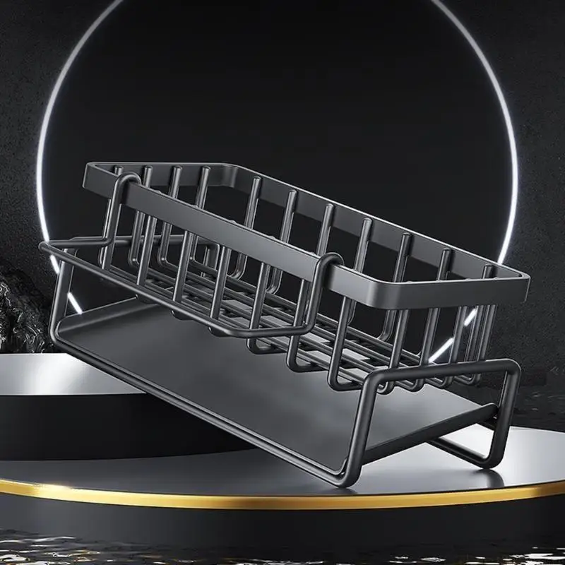 QX2E Efficient Sponge Drainer Rack Practical Dishcloth Towel Multilayers Draining Shelf Easy to Clean Kitcenwares