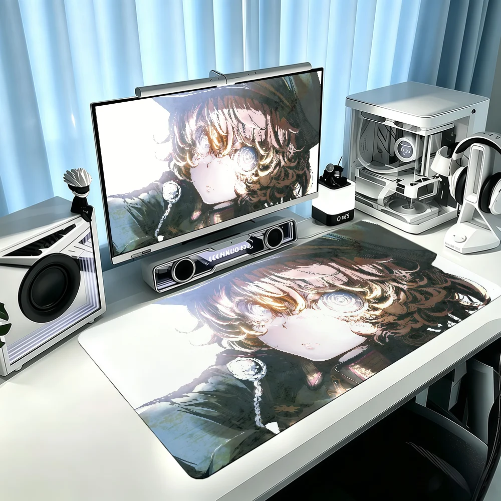 Tanya Degurechaff Cute Girl Mouse Pad Large Non-slip Lockedge Desktop Computer Desk Mat Keyboard MousePad Office Gamer Student
