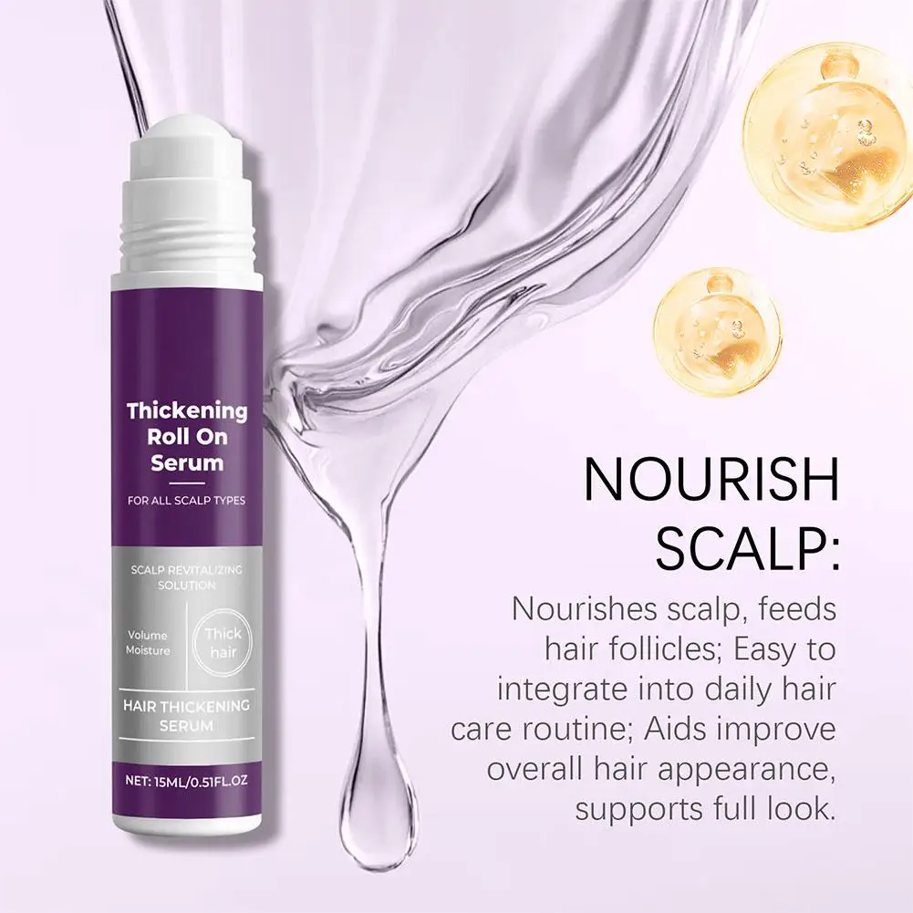 جوهر كرة دوارة مغذي للشعر يقوي جذور الشعر تحسين صحة الشعر العناية اللطيفة فروة الرأس لامعة العناية بالشعر جوهر لفة على #5