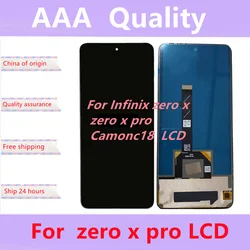 Infinix Zero X X6811B / Zero X Pro X6811 LCD 디스플레이 터치 스크린 디지타이저 패널 어셈블리 용 고품질 블랙 6.67 인치