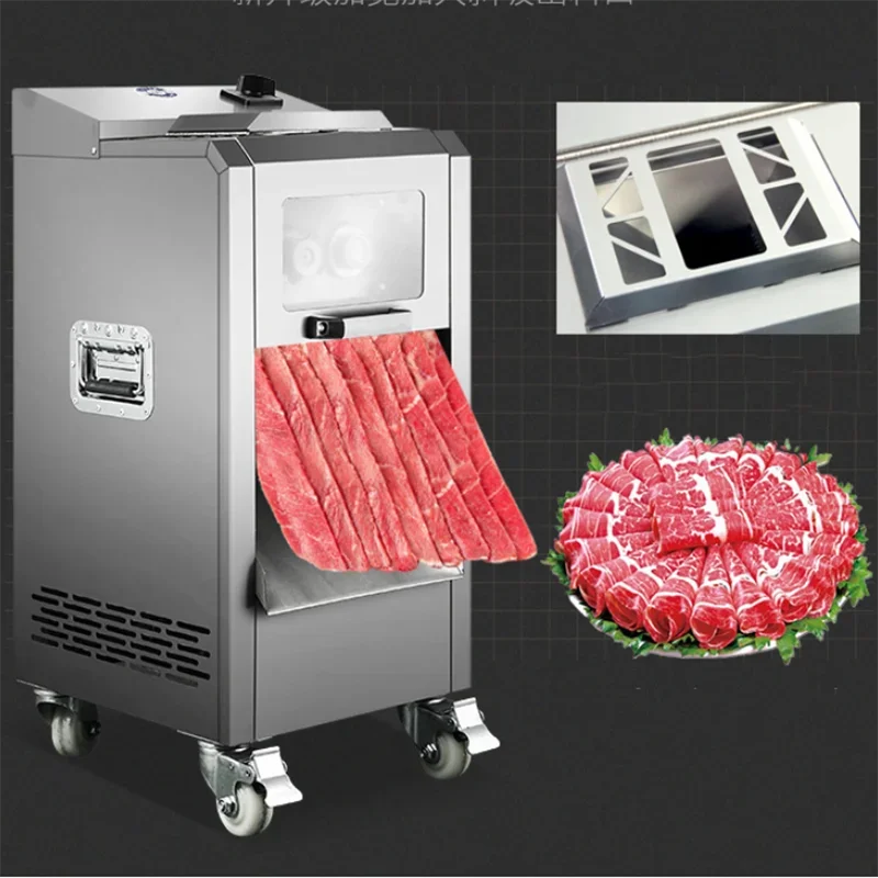 Commercial Stainless Steel Meat Slicer & Shredder Steak & Beef Dicer   Cube Cutting Machine