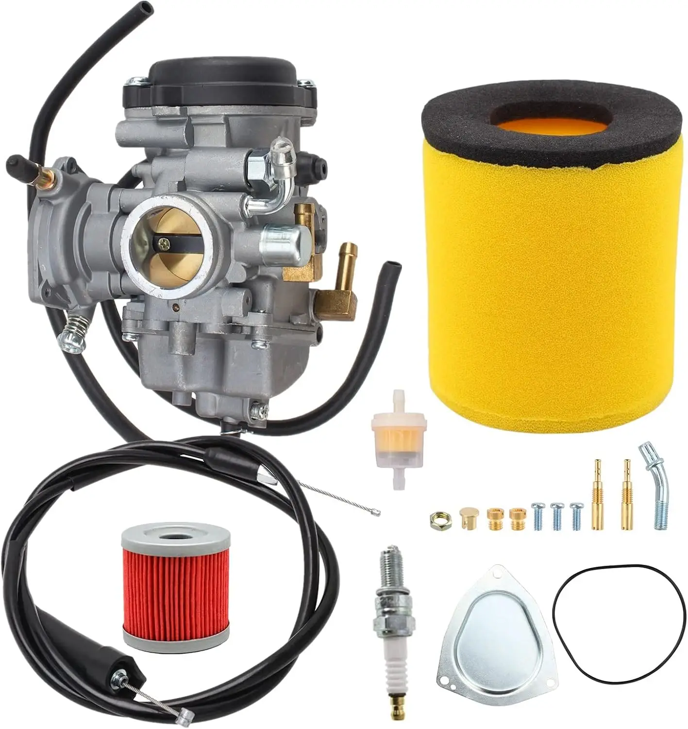 Carburateur LTF300F pour Suzuki King Quad 300 Carb 2000-2002, remplacement #   13200-39D22 avec câble d'accélérateur