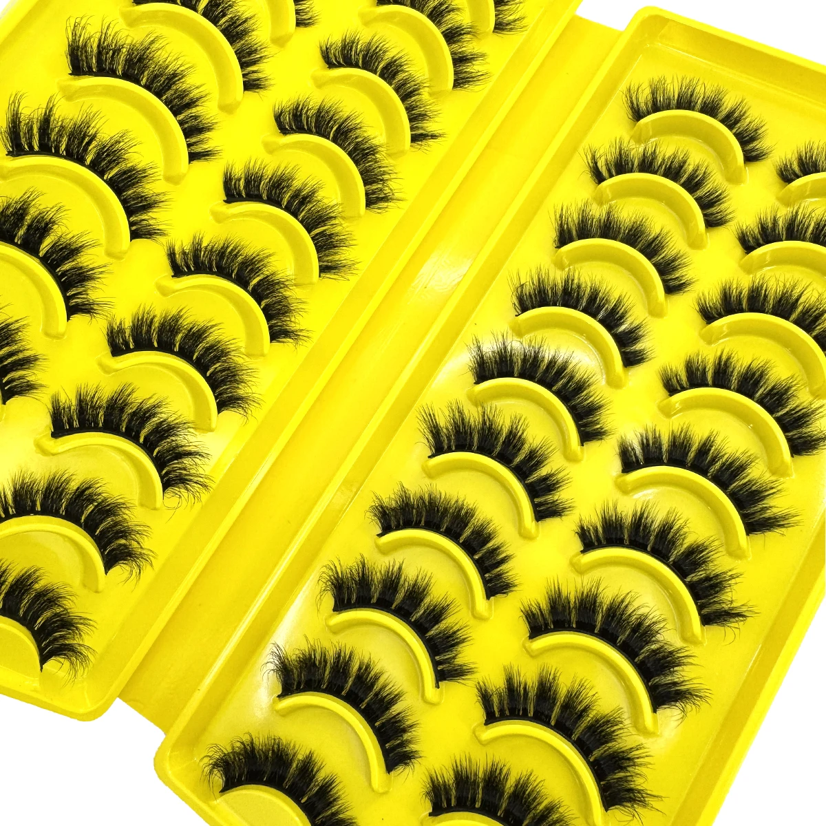 20ペアつけまつげ フェイクミンクまつげ 長持ち ふわふわミンクまつげ ドラマティックボリュームまつげ エクステンション 厚く長く