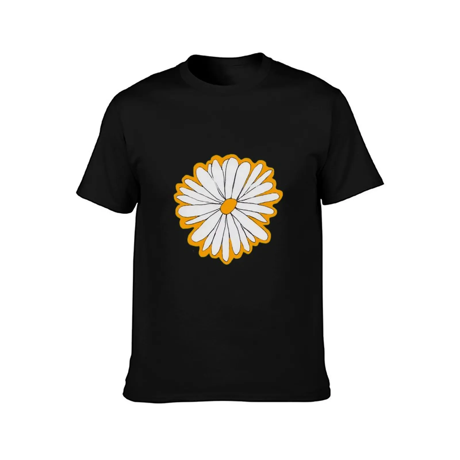 Spring Daisy T-Shirt Gym Exercise Short Sleeve T-Shirt