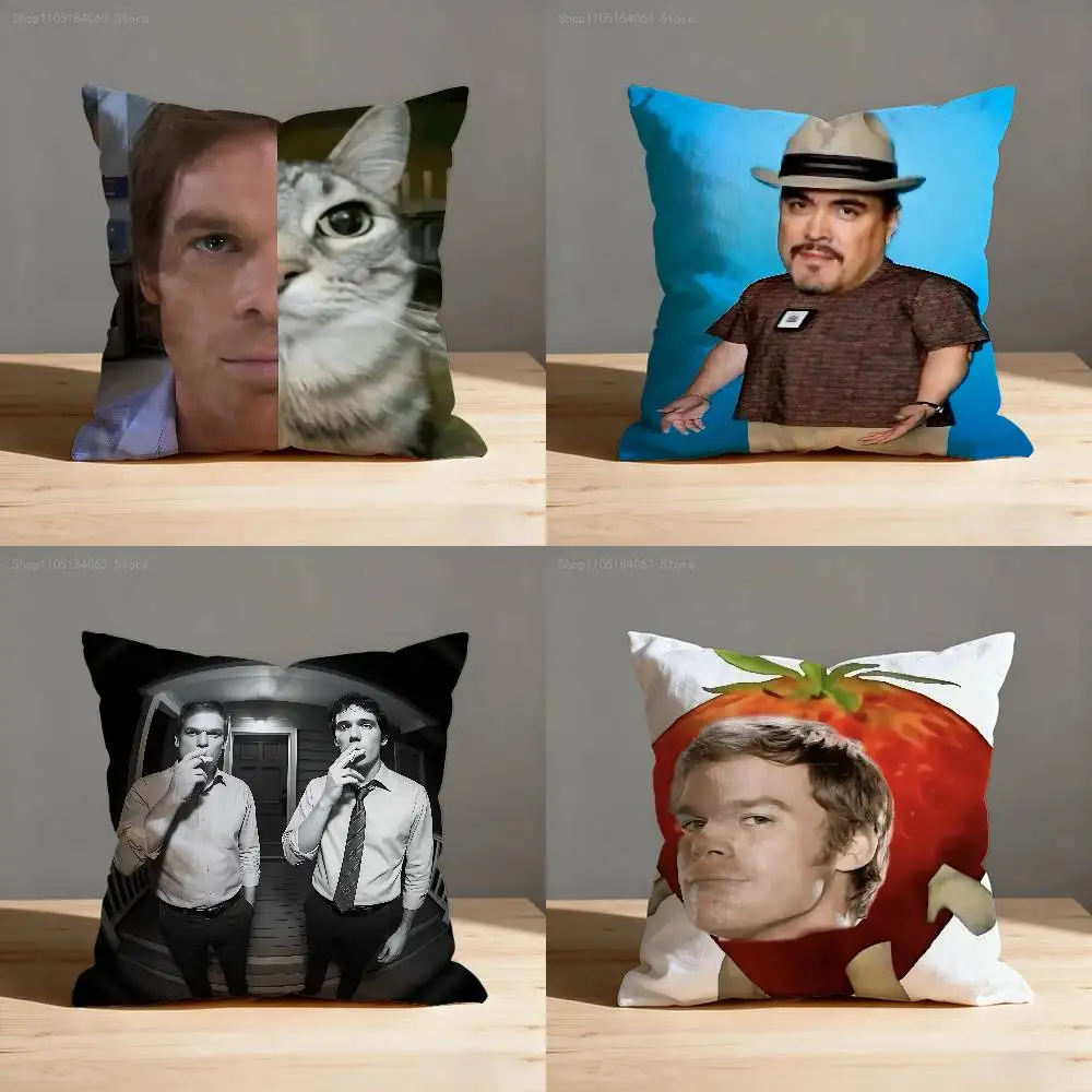 D-Dexter Morgan كيس وسادة لديكور الأريكة سيارة مكتب غرفة الطباعة غطاء الوسادة الزينة والحامي