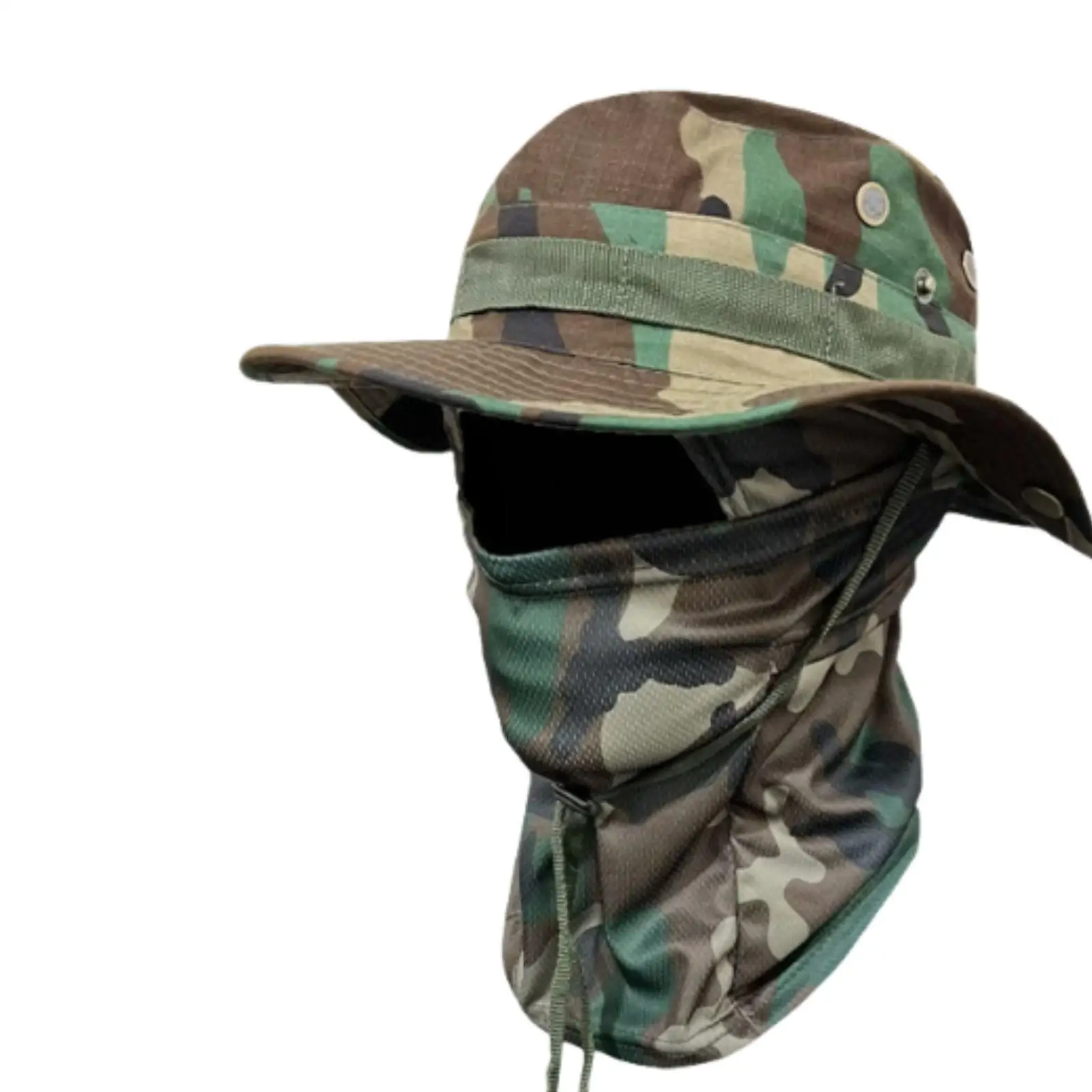 

Bucket Hat for Large Heads Sun Protection Boonie Hat with Neck Guard Face Mask for Summer Hiking