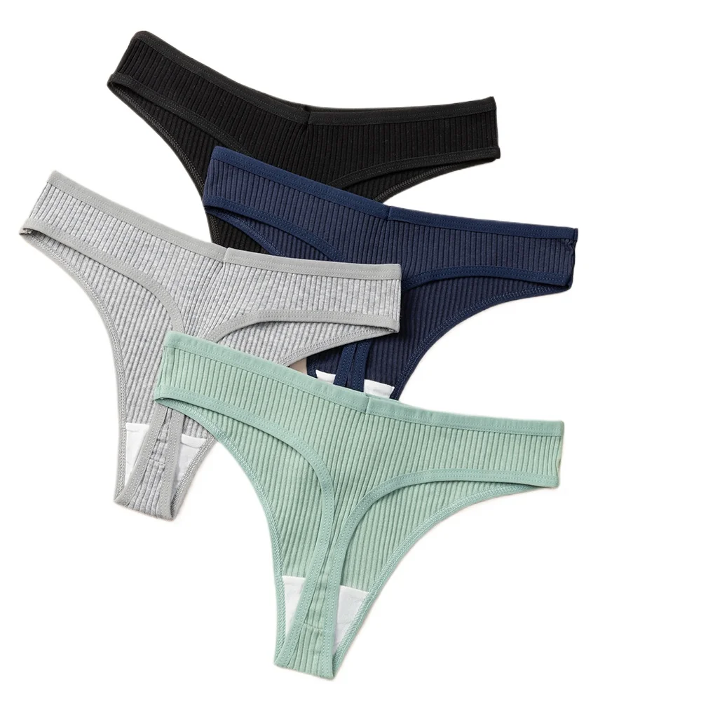 Modne, seksowne majtki stringi, miękkie i wygodne, nowe stringi damskie, majtki z bawełnianego sznurka.