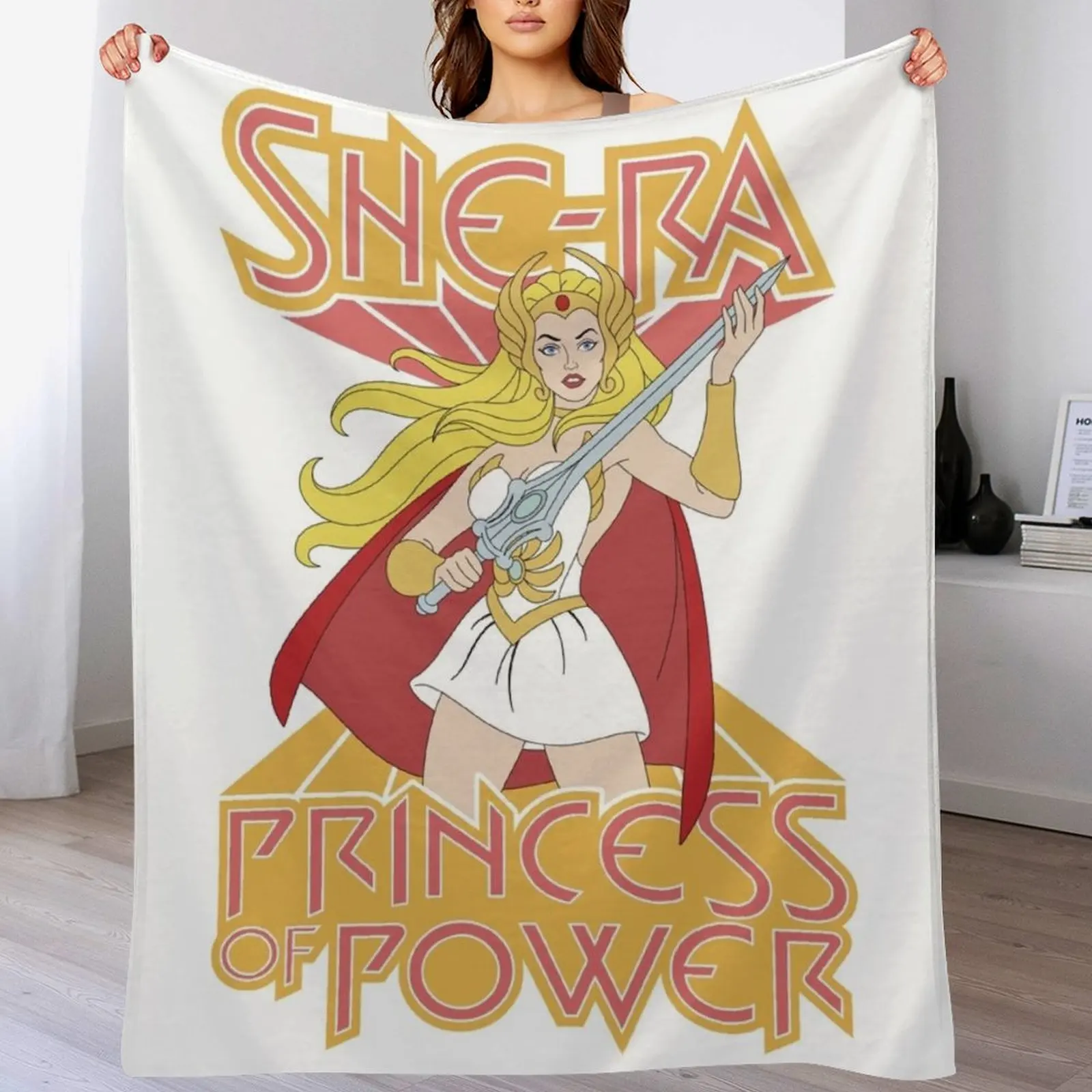 

She-Ra Throw Blanket cosplay anime Flannel Fabric Moving Picnic Blankets