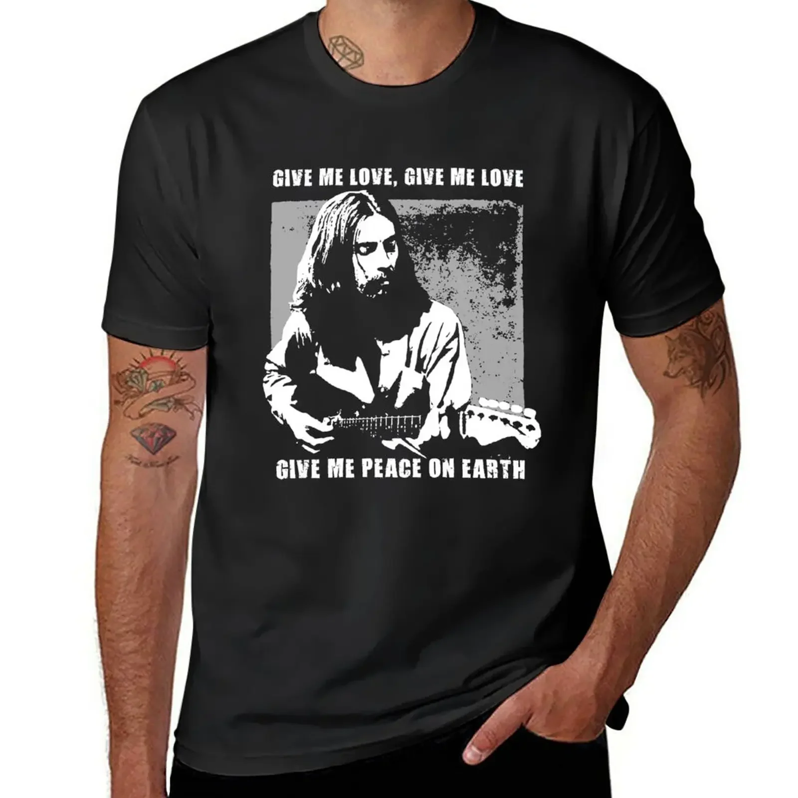 

Music Singer 80S Give Me Love Harrison , George Give Me Peace On Earth Harrison T-Shirt boys white t shirts mens t shirts