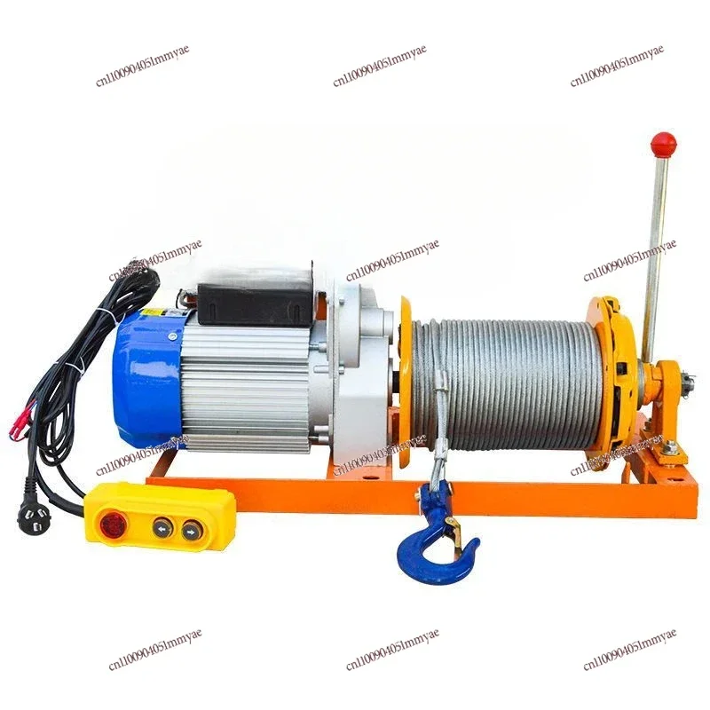 

220v 380V 30m 60m1500kg lift wire rope motor electric winch with clutch
