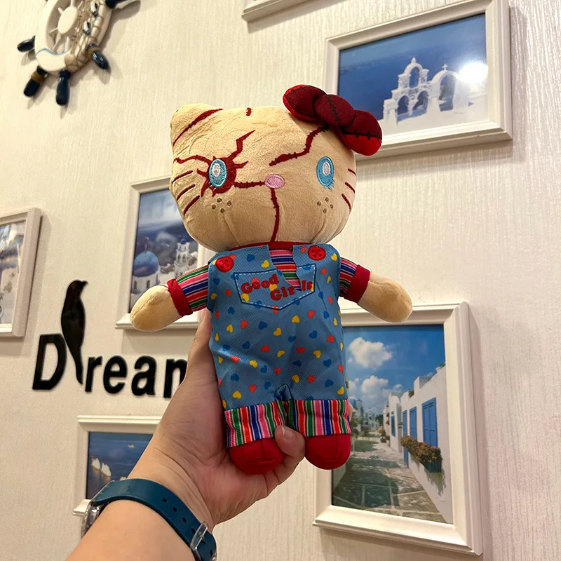 

Sanrio плюшевая кукла Hello Kitty на Хэллоуин My Melody Cinnamoroll игрушка Kuromi Pom Pom Purin мягкий милый подарок для детей друг