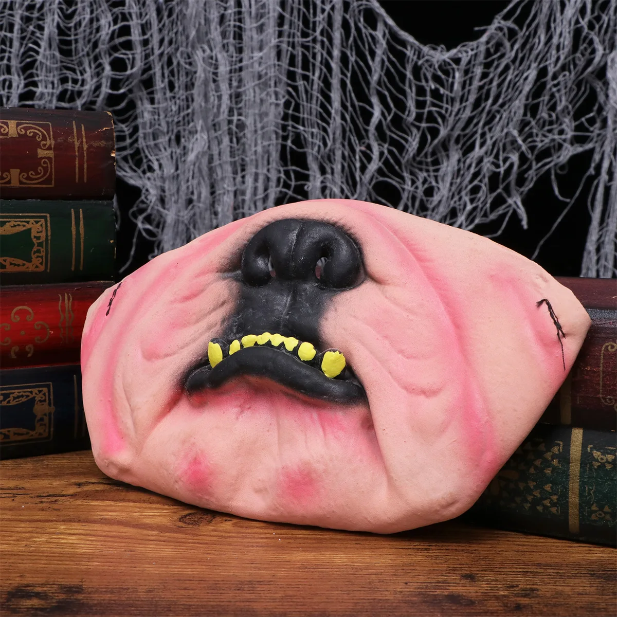 Halbgesichtsmaske aus Latex, lustiges Hundemund-Design für Halloween, Karneval, Party, Cosplay, Rollenspiele, Kinder, Rollenspiel