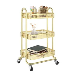 Floor Multi-storey Shelving Trolley Kitchen Mobile Storage Rack