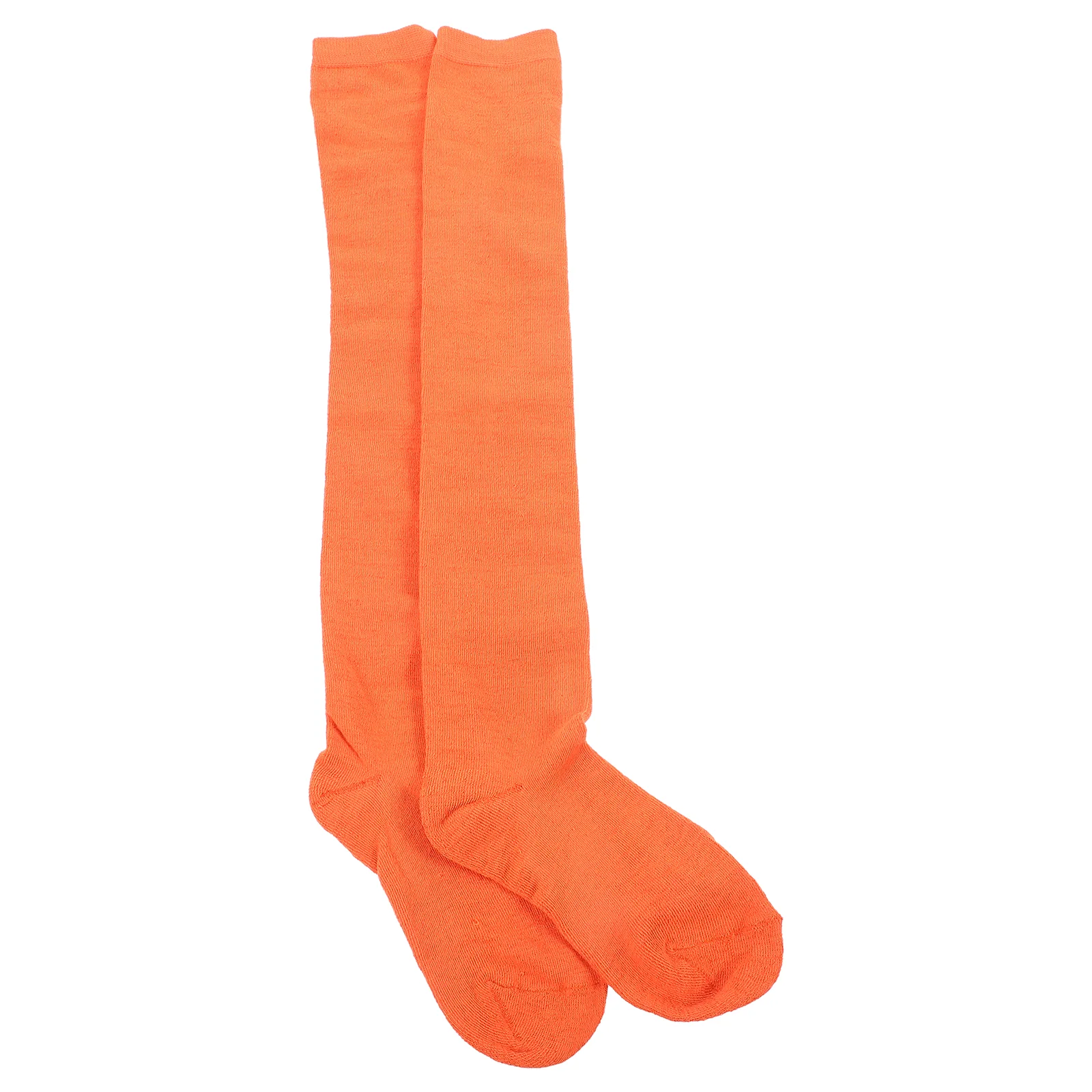 Vibrant Orange Thigh High Socks for Women Decorative Over Knee Stockings Supple and Comfortable Perfect for Any Outfit