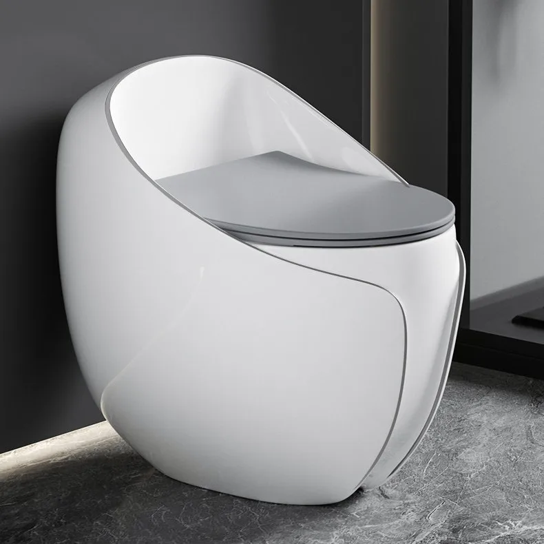 New Toilet Toilet Household Egg Light Luxury Creative Color Siphon B & B Hotel