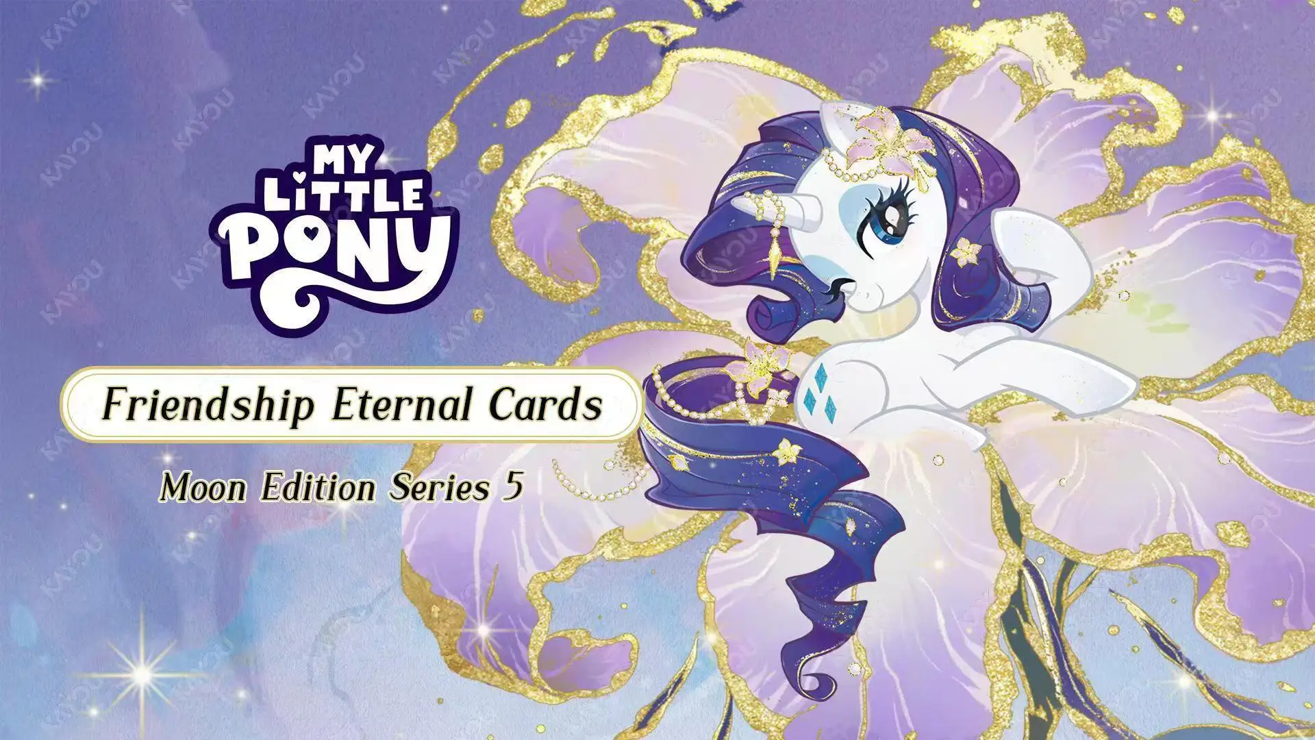 KAYOU Collection Cards My Little Pony - Vol.5 Huiyue Series SEA English Ver. Rare Holo Trading Cards Anime Party Game Toy Kids