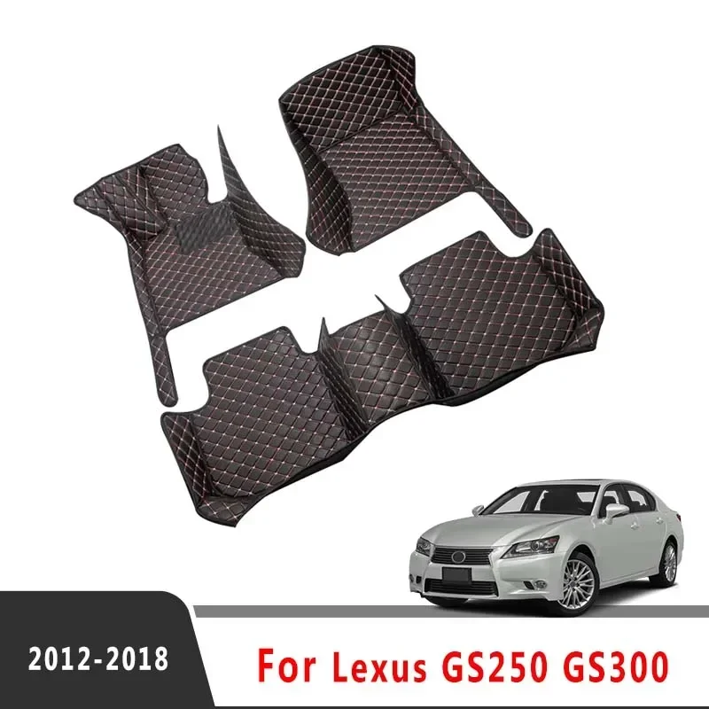 Car Floor Mats For Lexus GS250 GS300 2018 2017 2016 2015 2014 2013 2012 Interior Accessories Carpets Styling Protect Waterproof