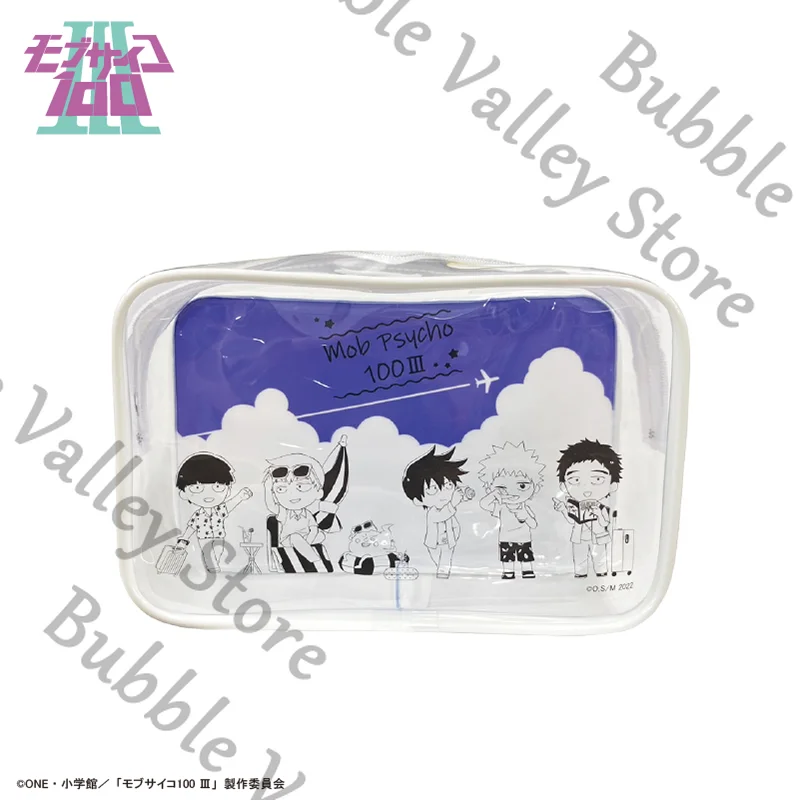 

Genuine Anime Mob Psycho 100/Mobu Saiko Hyaku Kageyama Shigeo Reigen Arataka Cosplay Pvc Bag Cartoon Bathroom Storage Bags Xmas