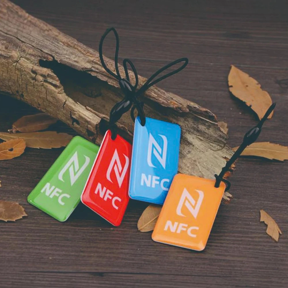 13.56 ميجا هرتز NTAG215 عالية التردد الايبوكسي NFC علامة المفاتيح 4 ألوان علامة RFID العالمية #5