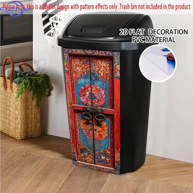1pc Large Dumpster Stickers - Extra Long x  (xcm) Self-Adhesive Decoration, Removable PVC Bin Decor for Trash Cans, Wheelie Bi