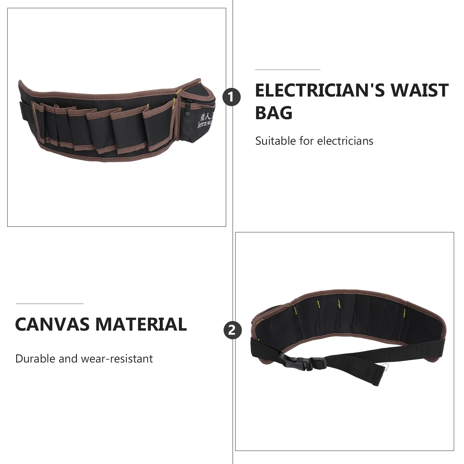 

Multipurpose Electrician Tools Bag Durable 600D Oxford Waist Pouch Portable Bucket Tool Organizer Lightweight