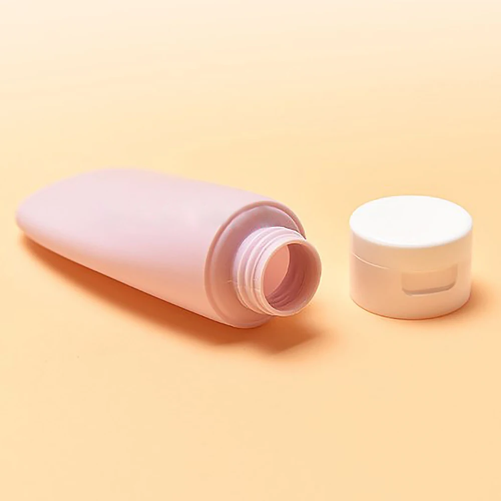 1Set PP Travel Bottle Tube Squeeze Flip-top Storage Bottles 60ml Cosmetic Lotion Refillable Bottle Portable DIY Morandi Color