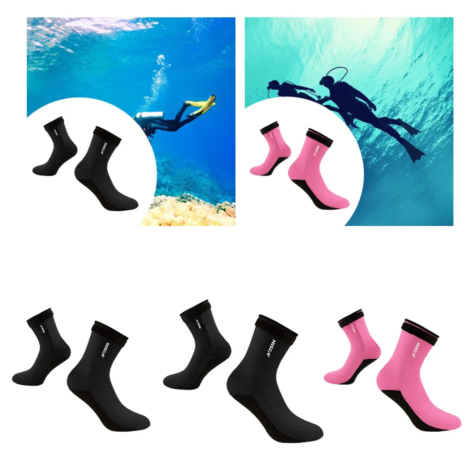Calcetines de neopreno de 3mm para buceo, accesorios de Fitness, equipo suave, traje de baño, natación, deportes al aire libre, Playa