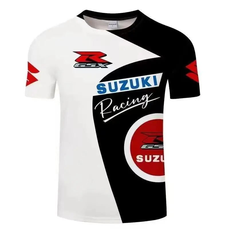 

Suzuki Patterned Men's T-shirt With Digital Printing, Comfortable and Breathable for Cycling, Large-sized and Fashionable New