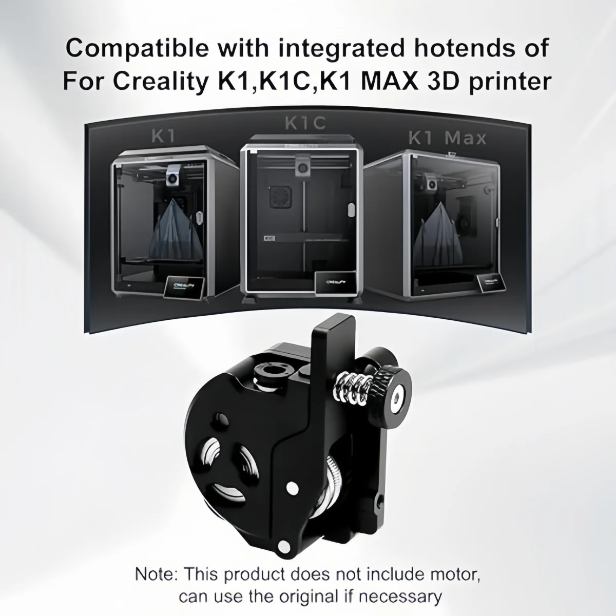 

K1/K1C extruder Upgraded kit (Without Motor), All-Metal extruder housing, Dual Gear Feeding Extrusion for Creality K1C/ K1 Max