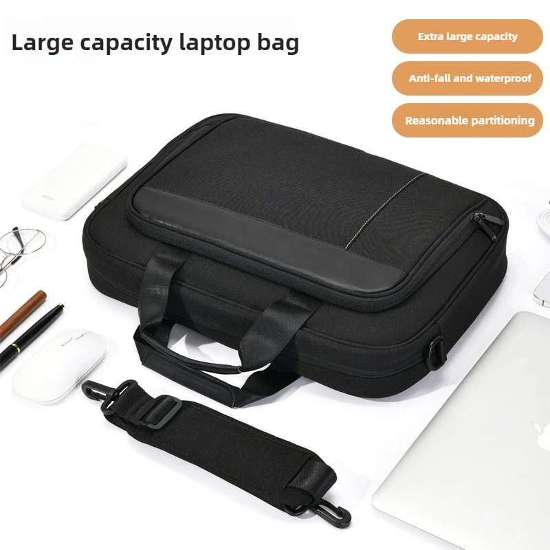 Shockproof Crossbody Laptop Bag for 14