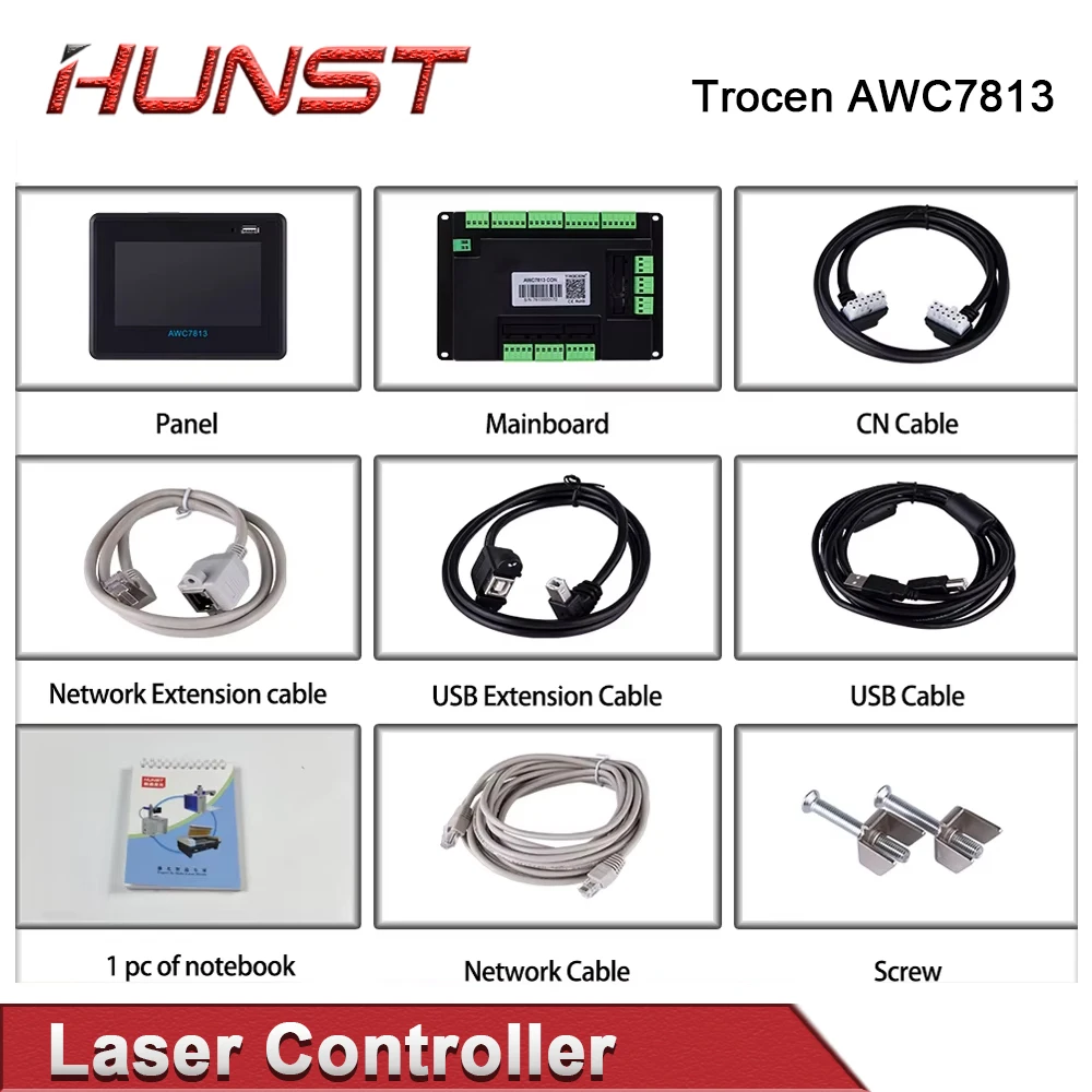 HUNST Trocen AWC7813 Co2 Laser Controller DSP Control System DIY Laser Control Replace AWC608 AWC708 6442G 6445G