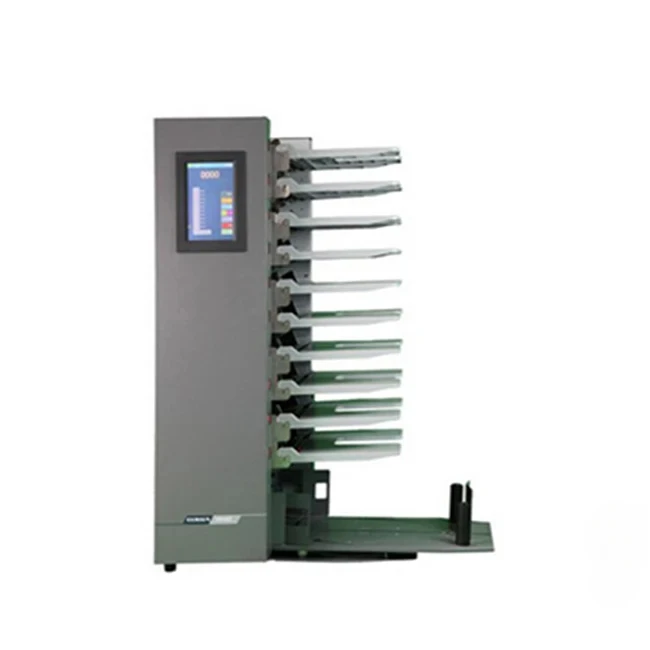 Preço automático da máquina de classificação e colagem de papel com 10/12 bandejas