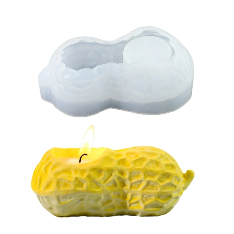 MXME Peanut Shaped Bowl Resin Molds Silicone for Crafting Holder Decors