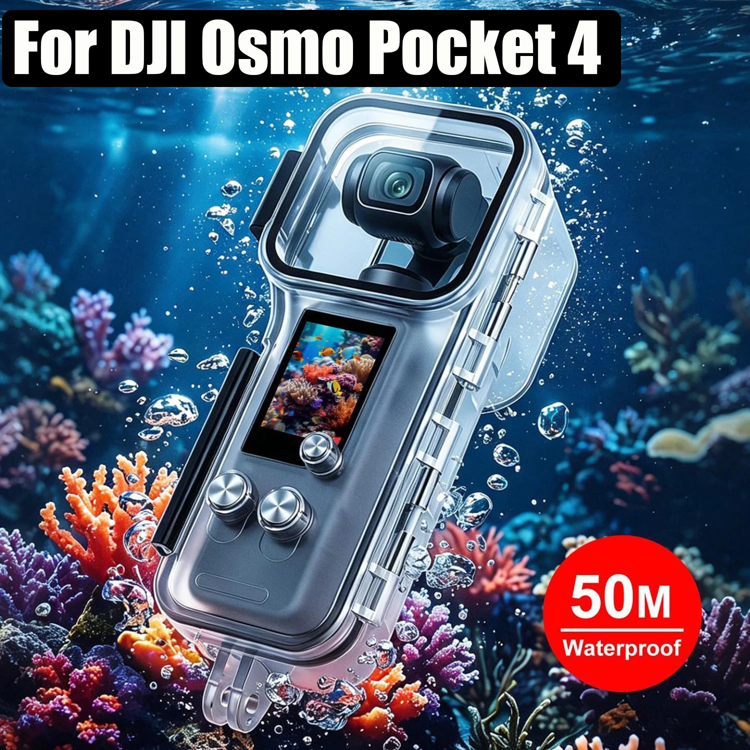 

Waterproof Case For DJI OSMO Pocket 4 Diving Housing Protective Shell 50M IPX8 Underwater Diving For DJI Pocket4 Accessories