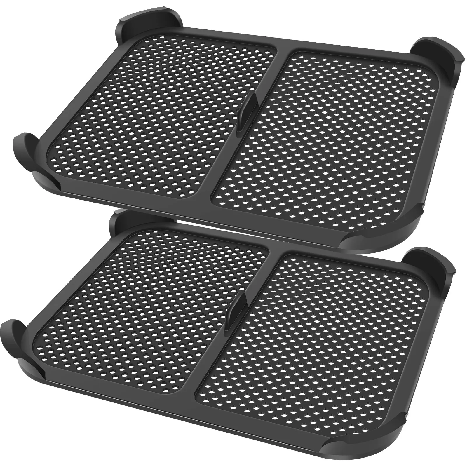 2 Pcs Air Fryer Splatter Screen, Compatible for Ninja AF400EU/DE AF451EU/DE Dual Air Fryer, Silicone Splatter Guard Protection