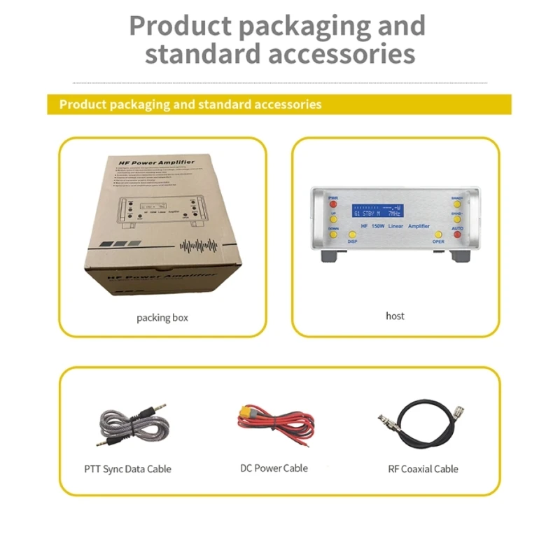 RS-928 HF Power Amplifier 150W 0.5-30MHz Lntelligent Automatic And Synchronous Frequency Band Switching