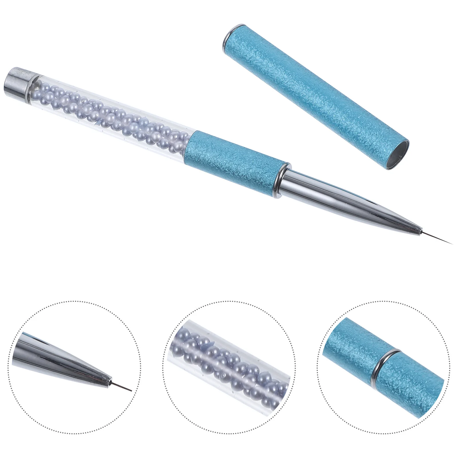 Stylo d'art bleu pinceau de manucure professionnel pointe Fine pour Salon de peinture d'ongles détaillé usage domestique outil d'art d'ongle accessoires de manucure