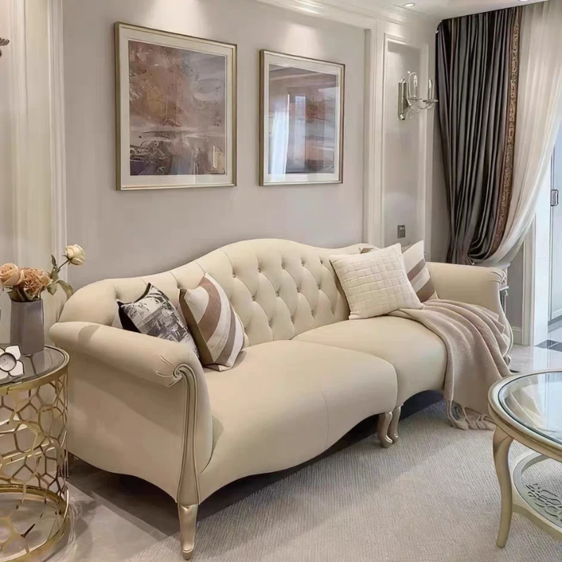 European Beige Living Room Sofas Antique Modern Luxury Sleeper Living Room Sofas Nordic Bauhaus Divano Letto Furniture Home