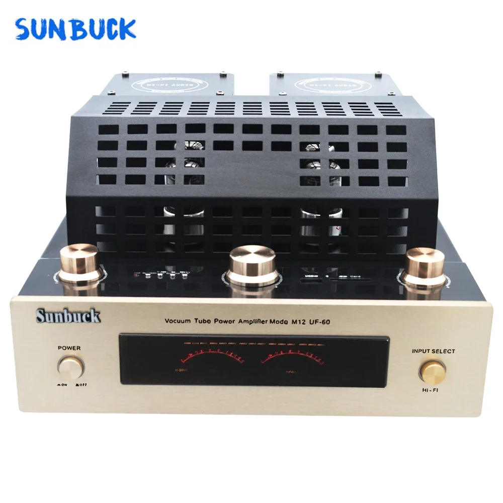 Sunbuck 6K3P HI-FI 4.2 Bluetooth 160W 2.0 Vacuum Tube Amplifier supports USB SD Vacuum Tube sound Power Amplifier Audio