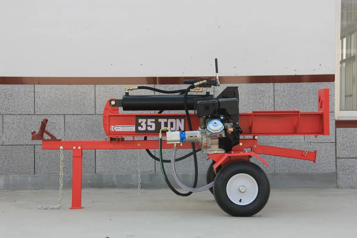 Wood Splitter Machine Automatic Vertical Wood Splitter Hydraulic  oline Engine Wood Saw Machines Log Splitter