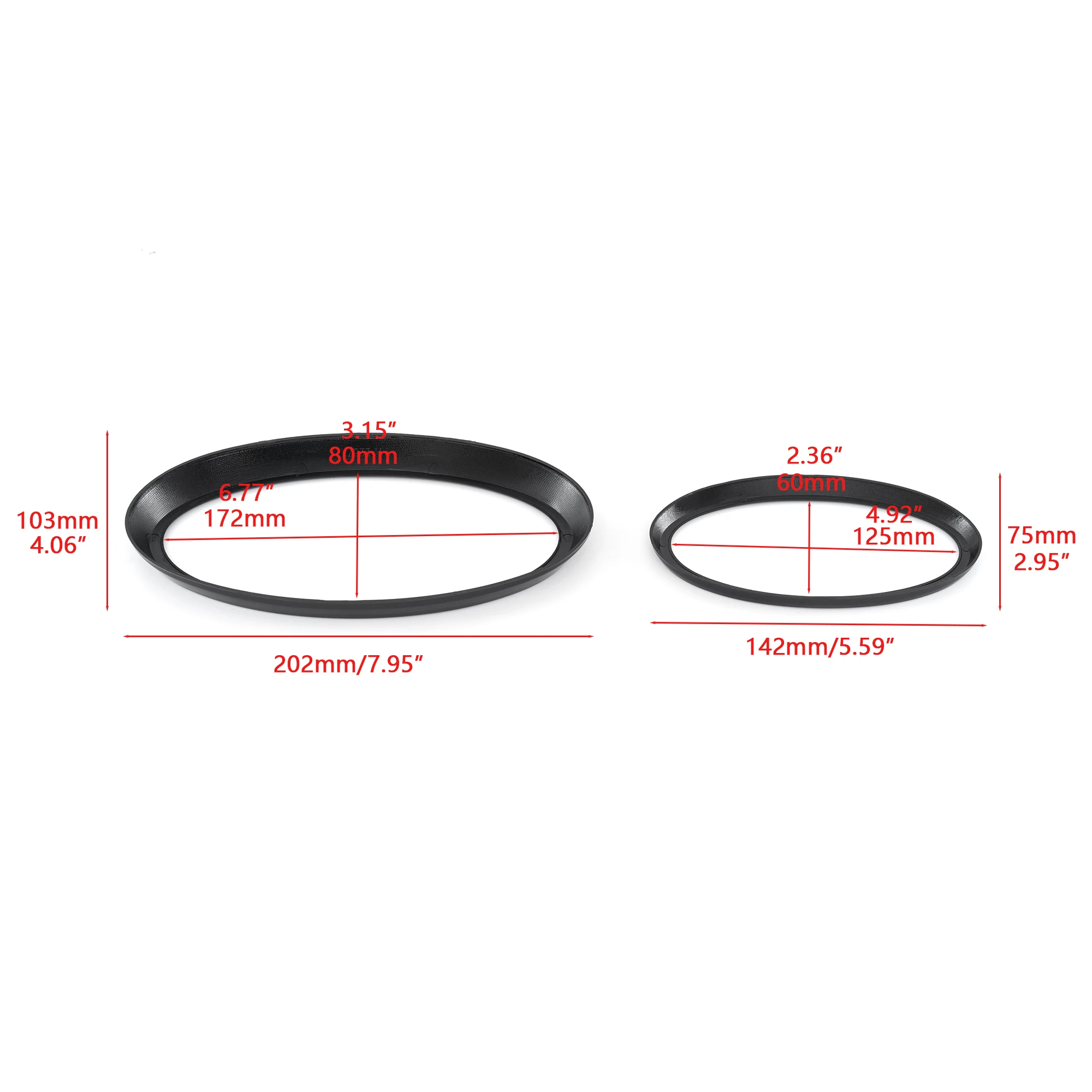 Ring Front&Rear Cover Logo Trim Car Stickers ABS Emblem Badge For Ford Maverick 2022+/Ford Ranger 2015-2021 F150 2009 2010-2014