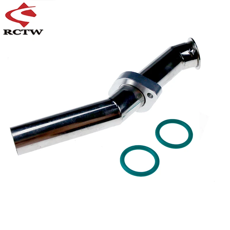 1/5 Rc Boat Alloy Exhaust Pipe Head Kit for 26cc-58cc Zenoah Qj Bws Gas Marine Engine Parts