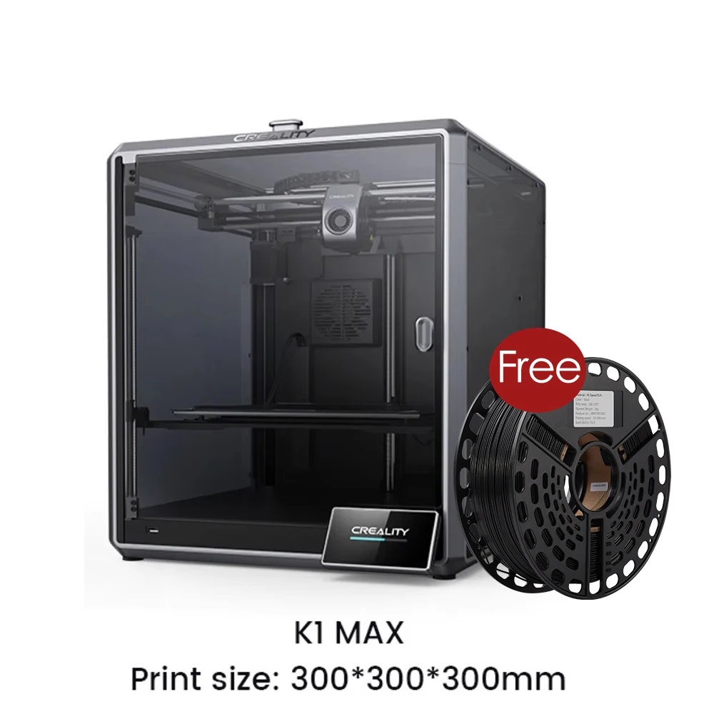 

Creality K1 MAX 300×300×300mm 600mm/s High Speed FDM 3D Printer AI Camera LiDAR Auto Leveling