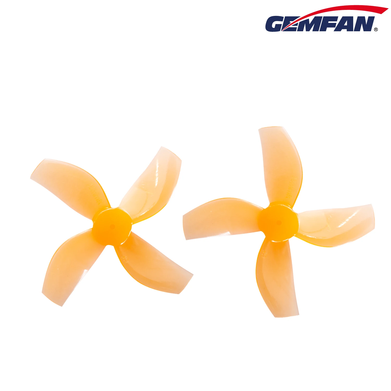 4pair Gemfan 35mm 4-blade Paddle Prop Disk Dia 1.4inch Shaft Hole 1mm PC Propeller for RC Airplane 1S Coreless Brushless Props