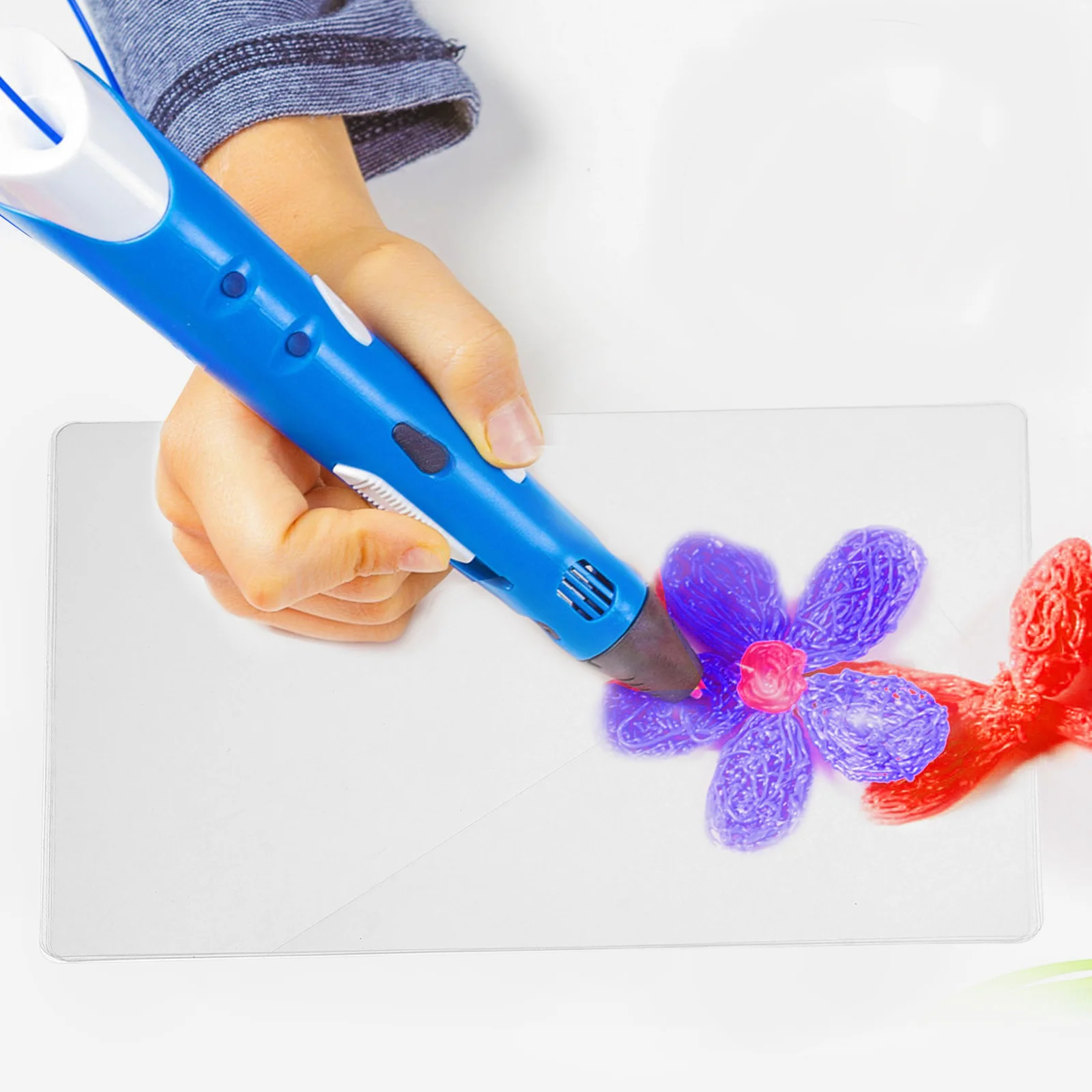 Pluma de impresión 3D de PVC transparente, tableros de rastreo, hojas de plantilla translúcidas para dibujo preciso, accesorios artesanales reutilizables, 10 Uds.