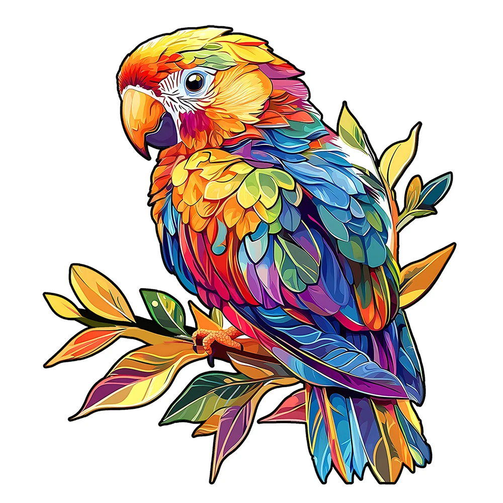 

"Vibrant Parrot Puzzle | High-Quality Colorful Artwork • Family Challenge Brain Game • Exquisite Animal-Themed Craftsmanship • P