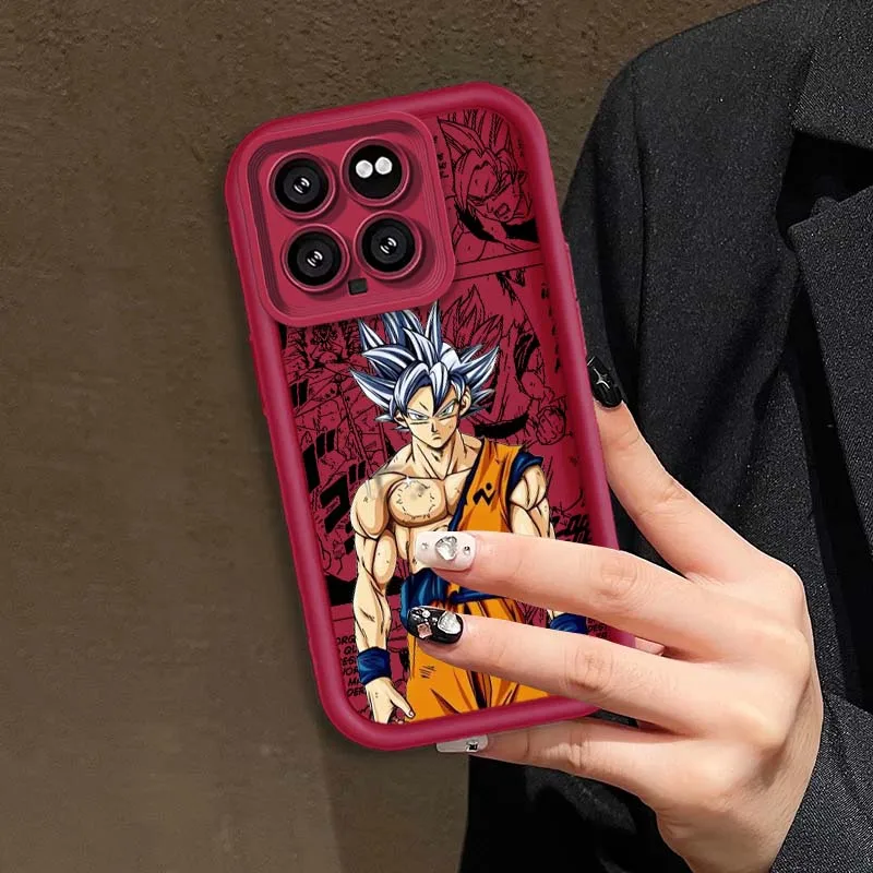 D-Dragon Ball Goku Gohans غطاء ل Xiaomi Mi 17 15 14 13 12 14T 13T Pro Max Lite العين سلم جراب هاتف